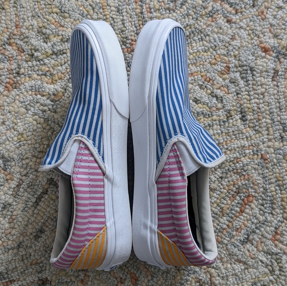 Vans Slip On Pinstripe Shoe 7.5 - Picture 9 of 12